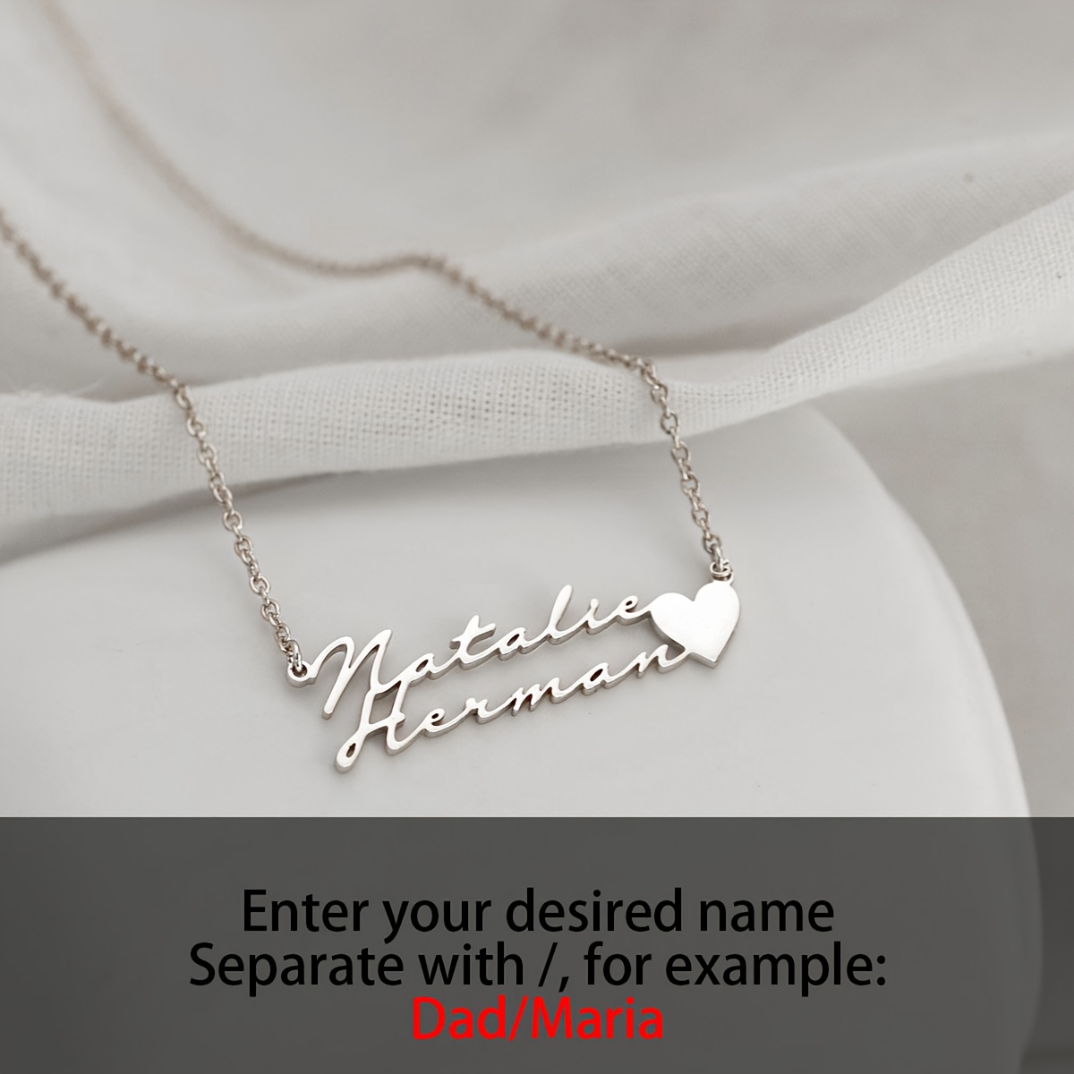 Exquisite Best Friends Name Necklace, Personalized Gift